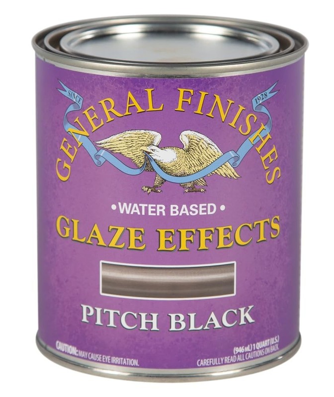 Water Based Glaze Effects, 1 Quart, Pitch Black