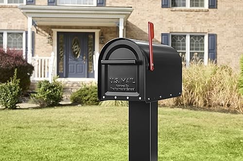 5560B-R-10 Sequoia Post Mount Mailbox, Large Black gallery