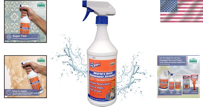 Effortless Wallpaper Removal with Citrus Scented Stripper - 32oz Trigger Spray gallery