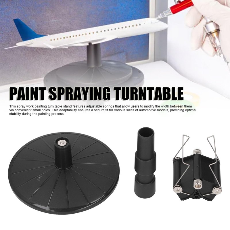 Adjustable Height Spray Painting Stand Set for Model Cars & DIY Projects - Fixed gallery