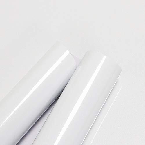Glossy Contact Paper for Countertops Removable Contact 15.7″ x 78.7″ White