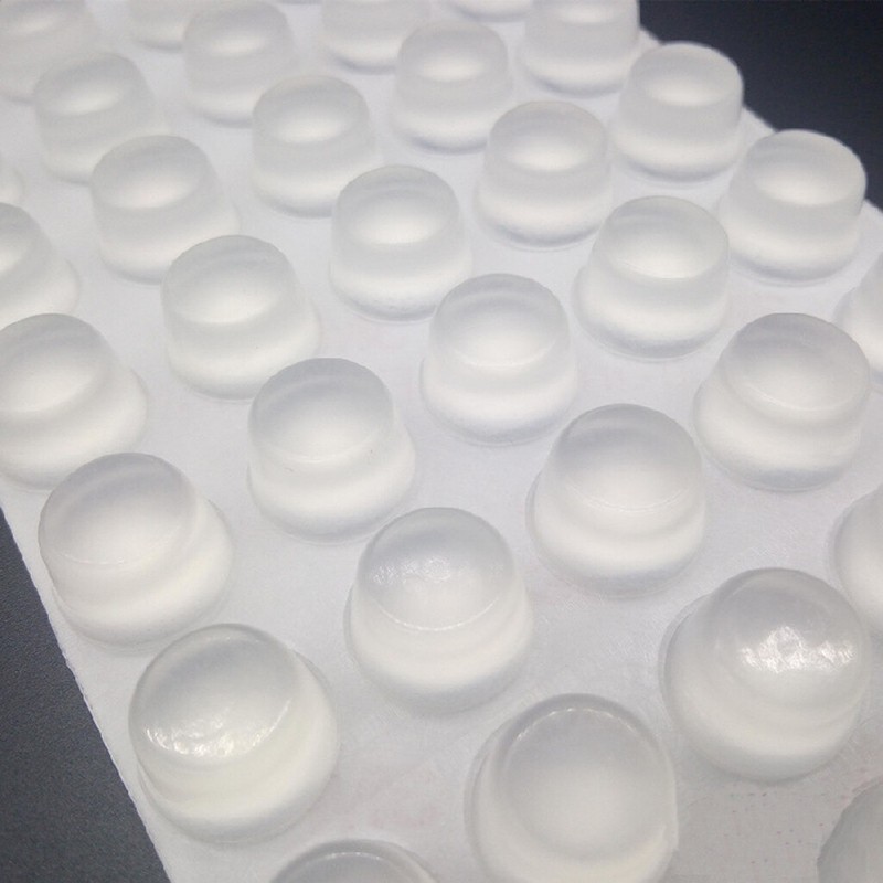 Silicone RUBBER FEET Bumpons Clear Flat Cylindrical Self Adhesive Circles