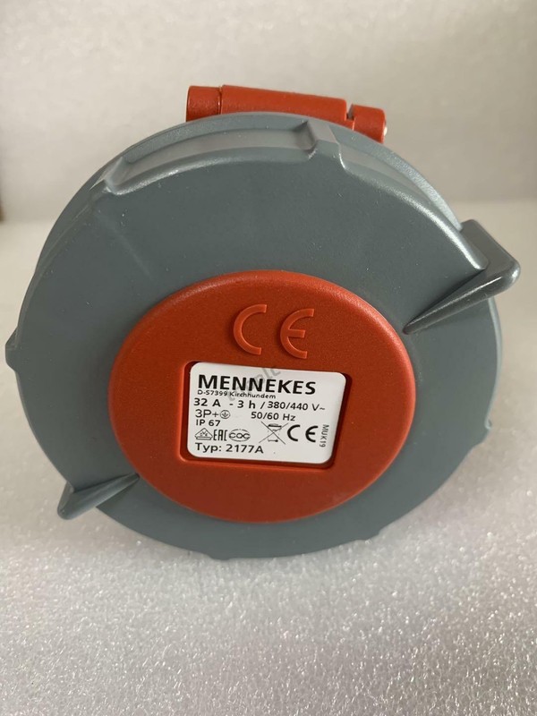 NEW MENNEKES TYP：2177A 4P 32A INDUSTRIAL PLUG Connector #