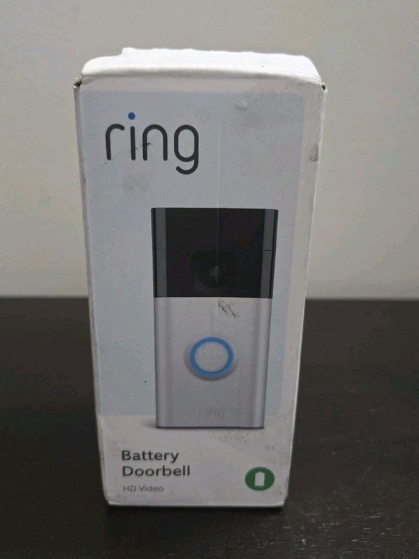 Ring Battery Doorbell – Silver -Open Box