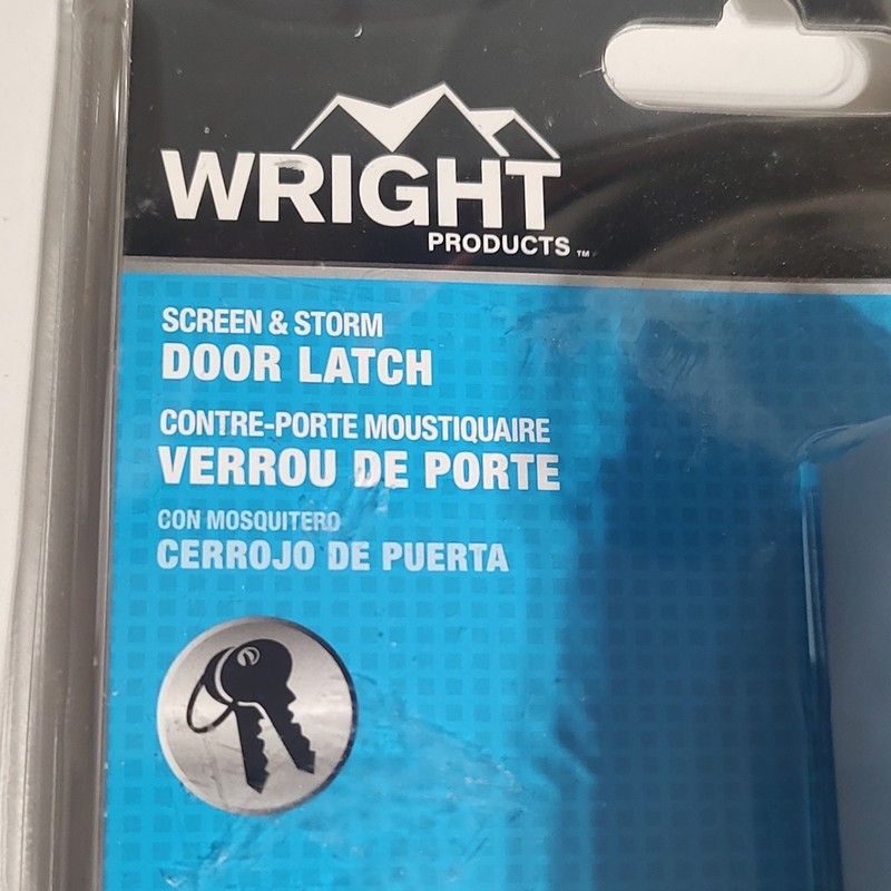 Wright Products White Locking Screen & Storm Door Latch Traditional VK333X3WH gallery
