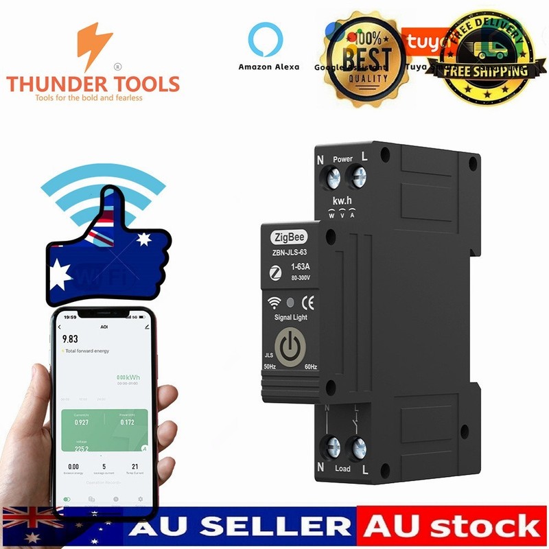 Thunder Tools TUYA ZigBee Intelligent Circuit Breaker Remote Control Voice