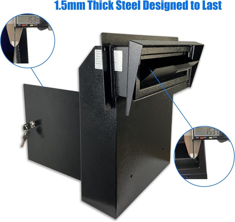 Locking Door Mounted Mailbox Rear Access Heavy Duty Galvanized gallery