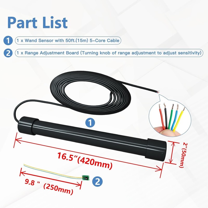 Gate Opener Exit Wand - Automatic Driveway Car Detector, Easy Install gallery