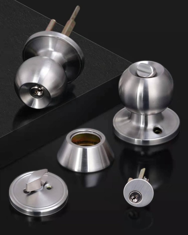 2 Sets All Keyed Same Entry Door Knob and Single Cylinder Deadbolt Combo Set, Ro gallery