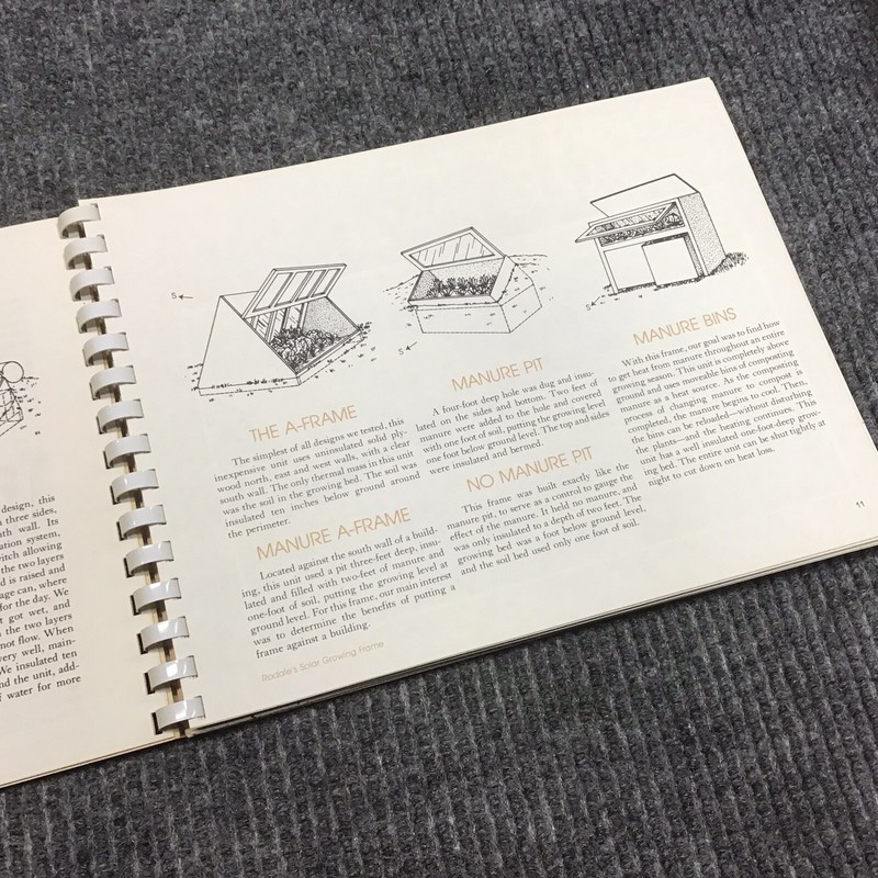 SOLAR GROWING FRAME Vegetables Year Round HOW TO BUILD PLANS RODALE BLUEPRINTS gallery