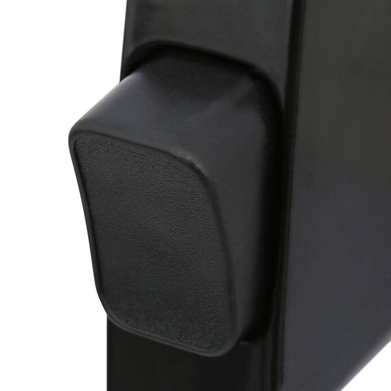 Screen and Storm Door Push Button Latch Set with Night Lock, Black (Single Pack) gallery