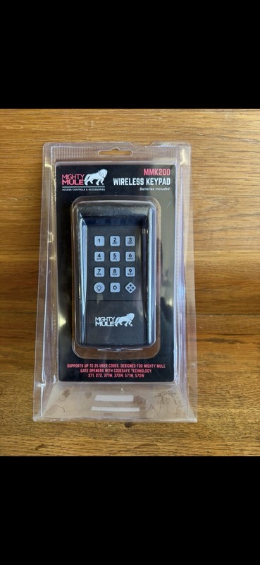Mighty Mule MMK200 Wireless Keypad For Gate Openers New