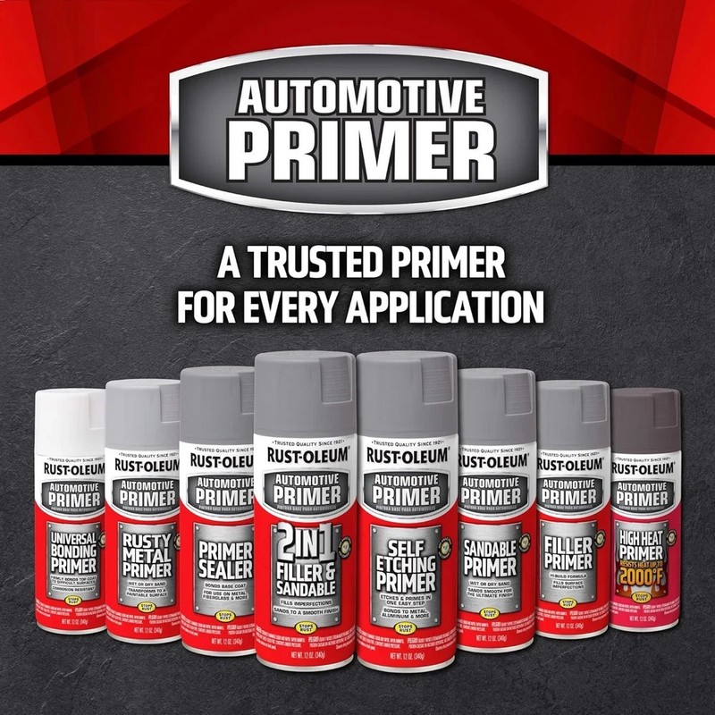 249415 Automotive Sandable Primer Spray, 12 Oz, Gray gallery