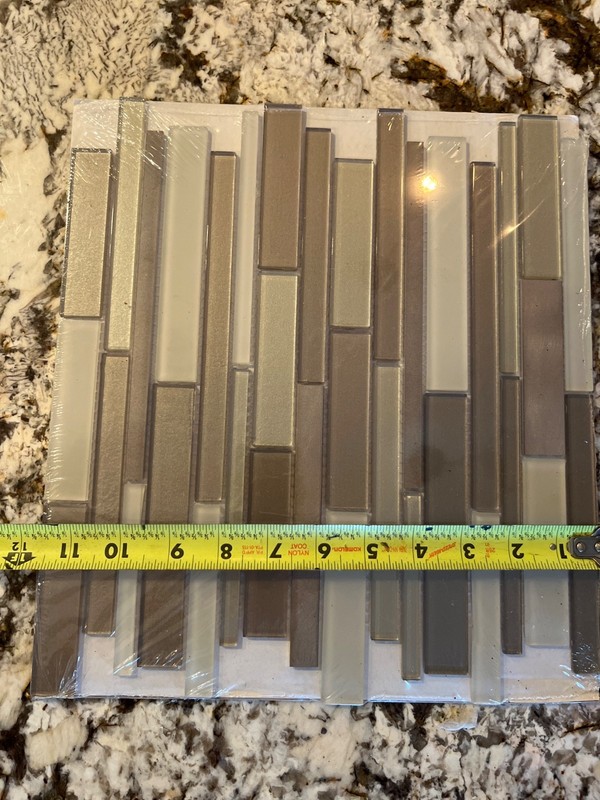 Elida Ceramica Coquina Ridge 12-in x 12-inGlossy Glass/Metal 1058257 Tile gallery