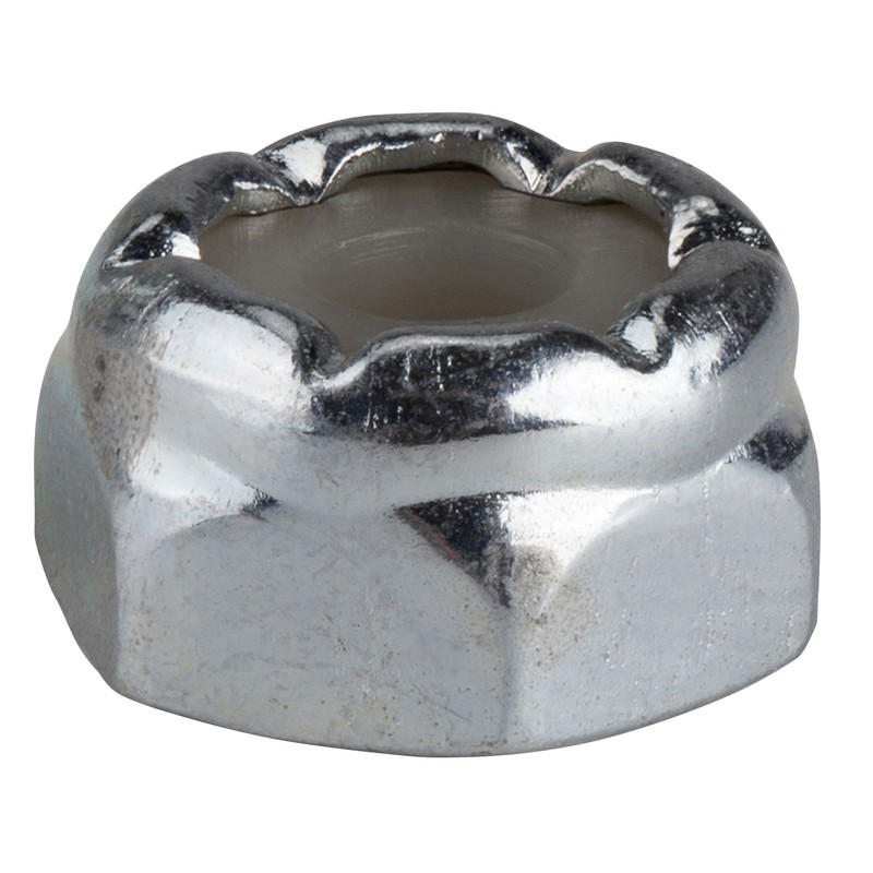 #4-40 Nylock Locknut with Nylon Insert Zinc - 100 Pcs.