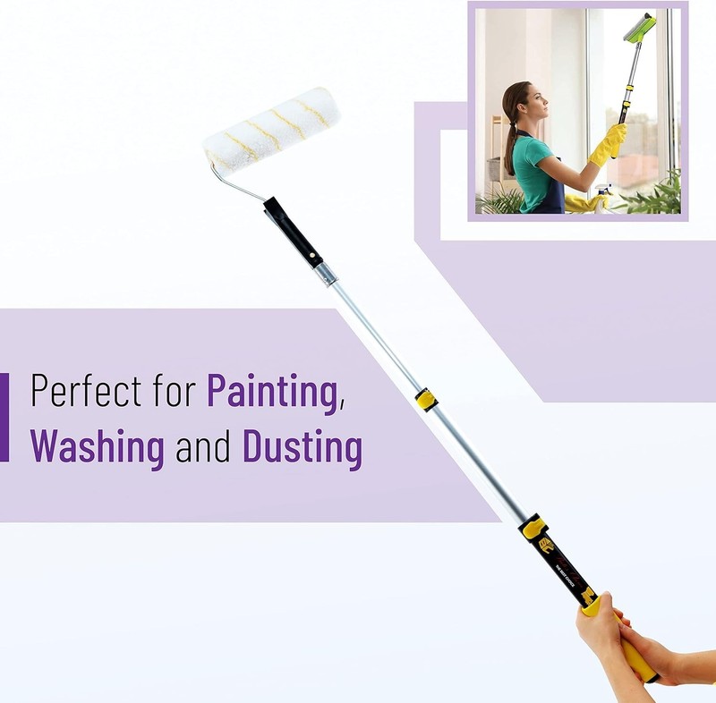 Extendable 3 Ft Telescoping Pole with Comfort Grip - Ideal for Painting gallery