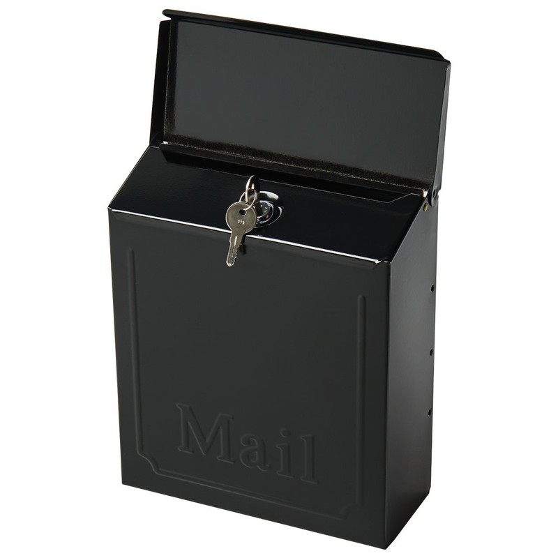 Townhouse Vertical Small Capacity Galvanized Steel Wall Mount Mailbox 4.1 x 8... gallery