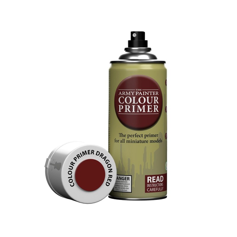 Colour Primer, Dragon Red Spray Paint, Resin and Plastic Primer for Acrylic P…