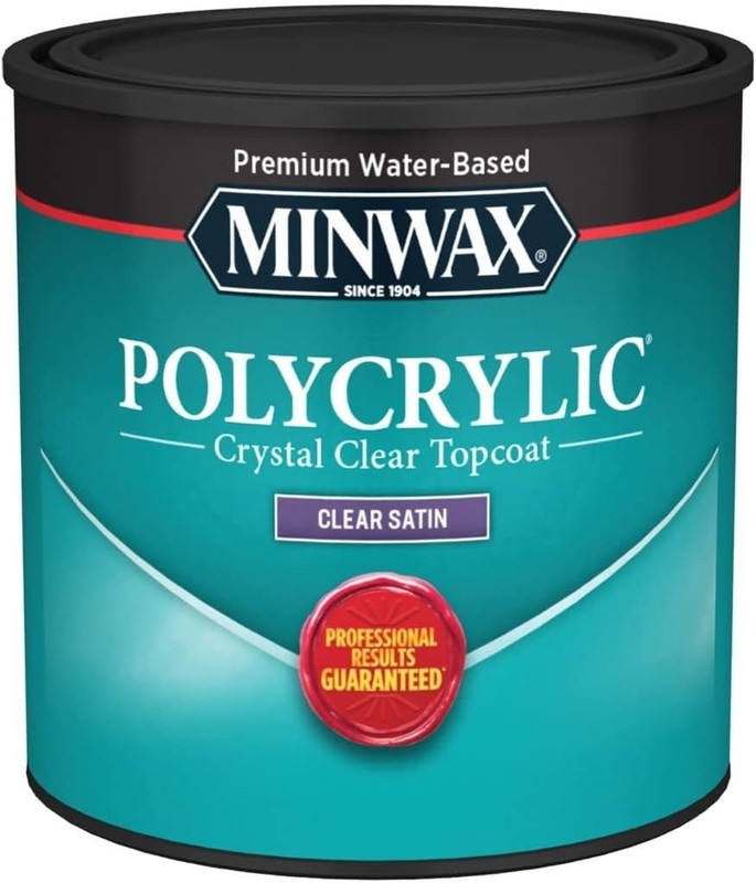 Half Pint Minwax Polycrylic Protective Finish – Low Odor, Non-Yellowing, Clear