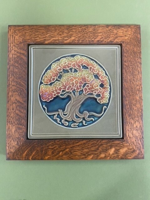 Framed Rookwood Tree of Life Orchard Art Tile Family Woodworks Arts & Crafts
