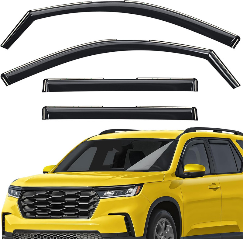 Extra Durable Window Deflectors In-Channel Window Visors Rain Guards Fit for Hon