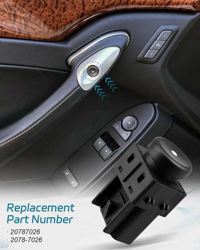 Door Lock Switch Fit for Cadillac CTS 2011 2012 2013 2014 2015, Front Left and R gallery