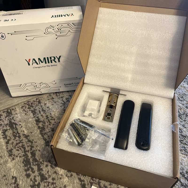 Yamiry Smart Door Handle Lock with Keypad YR01 -Fingerprint Bluetooth Smart Lock