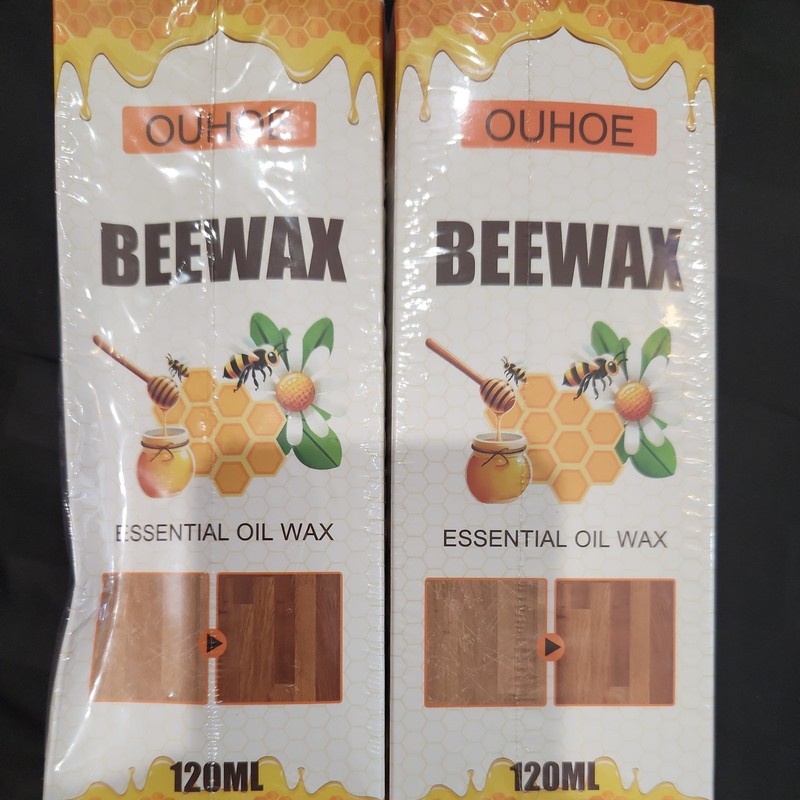 OUHOE Beeswax Essential Oil Wax lot of 2 120 ML for Wood Furniture NEW Sealed