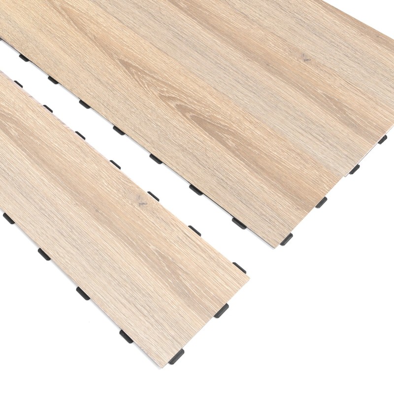Art3d 18-Pack 36" x 6" Interlocking Luxury Vinyl Flooring Tile，Cover 27 Sq. Ft gallery