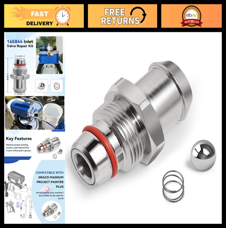 Inlet Valve Repair Kit for Magnum Project Painter Plus, X5, X7 Paint Sprayers