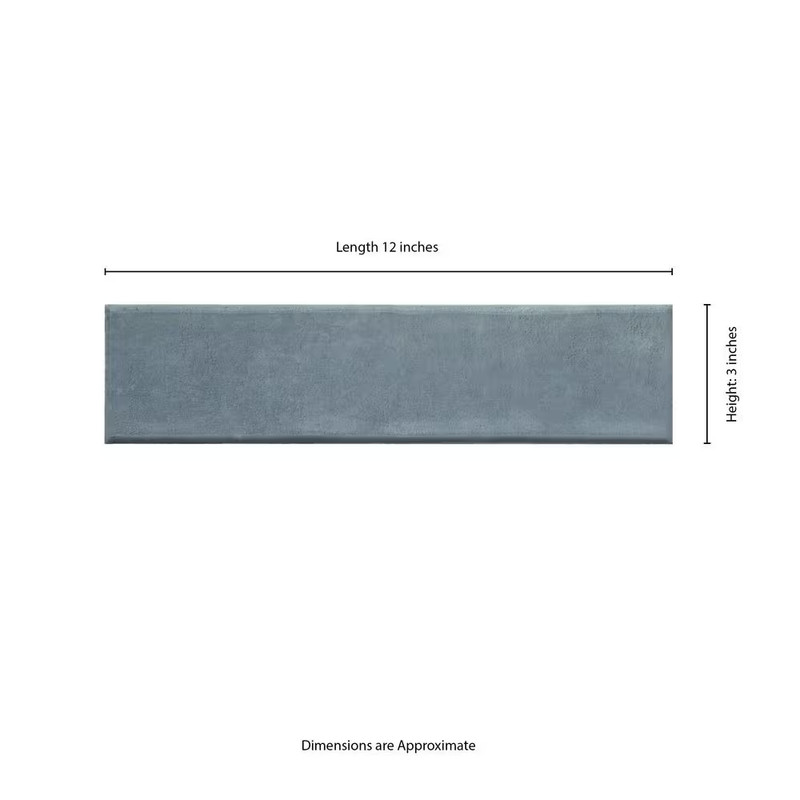 Lakeview Denim Subway Wall Tile, 3 In. X 12 In. Glossy Ceramic Wall Tile (5.5 Sq gallery