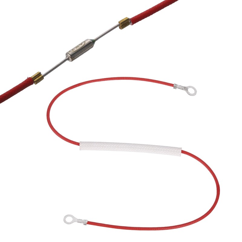 216°C 10A 250V Universal Rice Cooker Thermal Fuse Both End Ring Terminal