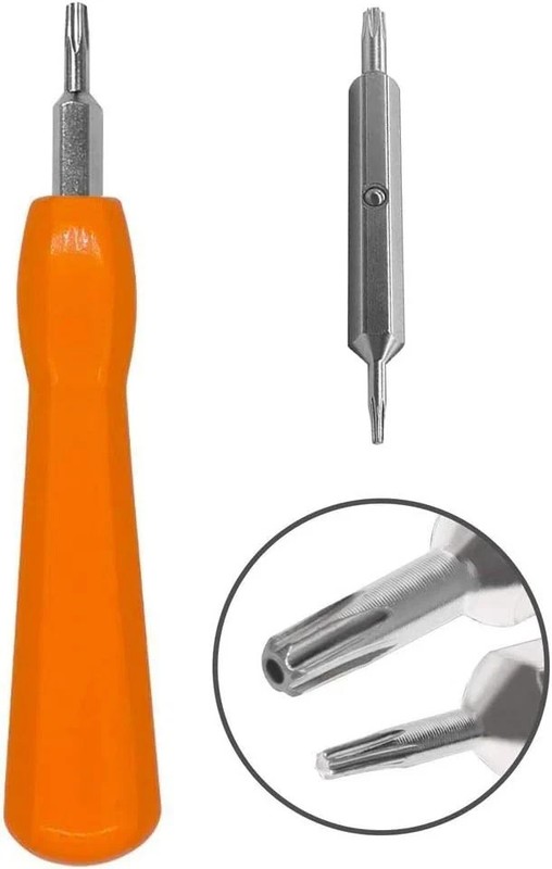 S2 Steel Double-Headed Screwdriver for Ring Doorbell – T6 & T15 Bits Included
