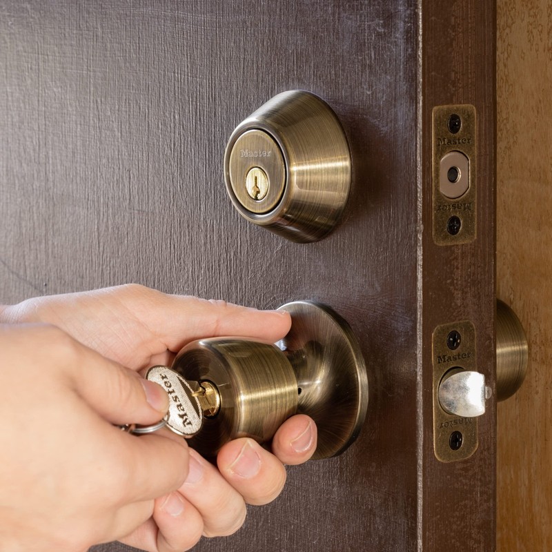 Master Lock Keyed Entry Door Lock, Single Cylinder Deadbolt with Matching Tul... gallery