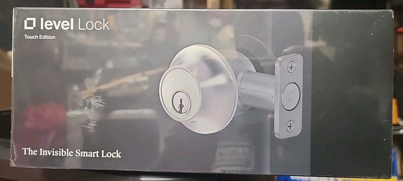 Level Lock Smart Lock Touch Edition Smart Deadbolt Keyless Entry, Black – SEALED