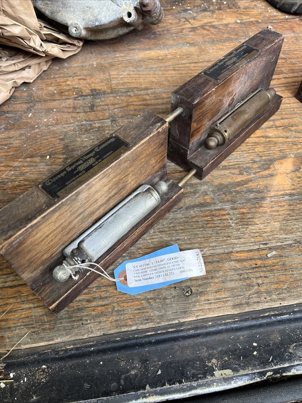Antique Vintage Store Display Spring Double Acting Hinge Door Hardware Saloon
