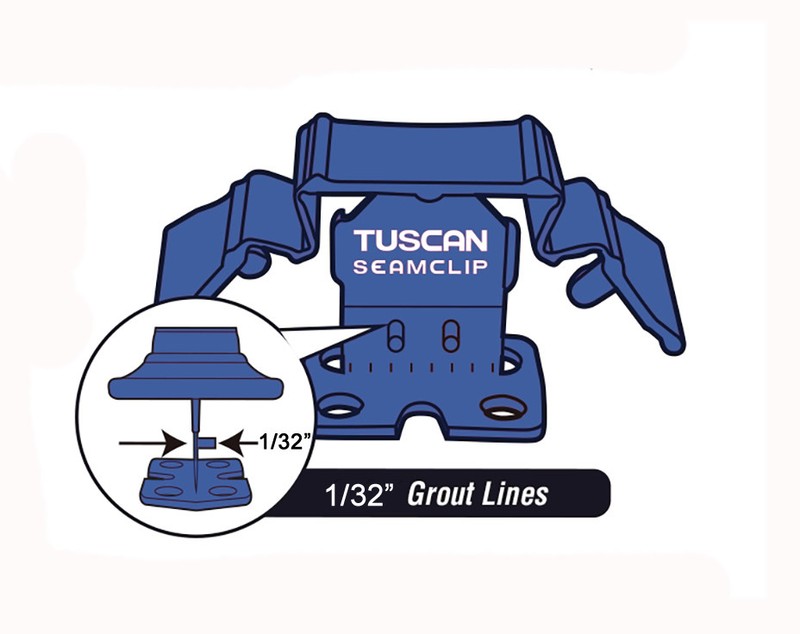 Tuscan Blue SeamClip Leveling System Lippag free System gallery