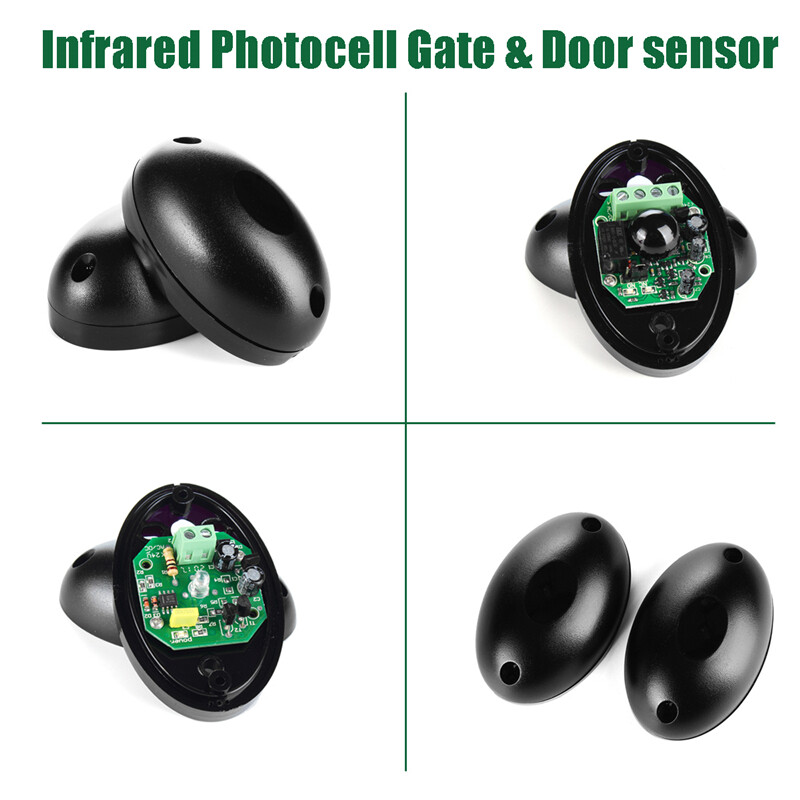 Photocell Sensor Beam for Sliding Gate Opener Infrared Safety Photo cell 12/24V gallery