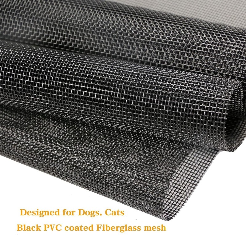 Pet Proof Window Screen Replacement, 60“ x 100” Upgraded Thicken Charcoal Fiberg gallery
