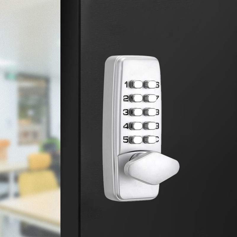 Mechanical Door Lock Keyless Knob Keypad Digital Code Password Entry Combination gallery