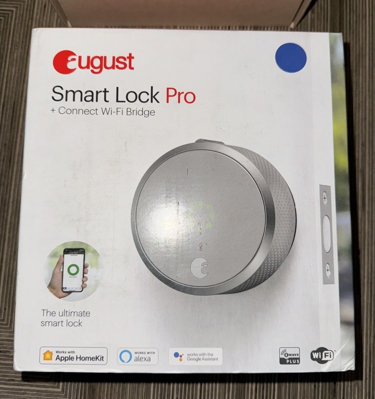 August Smart Lock Pro with Connect Wi-Fi Bridge (Apple – Alexa – Google)