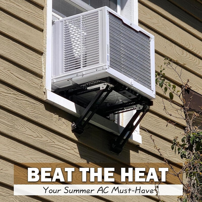 Adjustable Window AC Bracket Quick Install No Drill 3 Minute Installation gallery