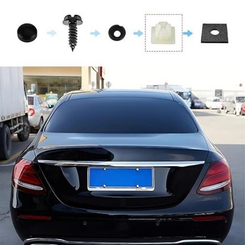 100 PCS Screw Insert, Sturdy Screw Retainer for Mounting License Color: 100PCS gallery