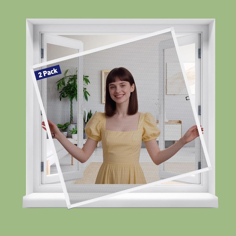 Window Screen Frame Kit 2 Pack Aluminum Alloy DIY Up to 46 Inch Screen Frames