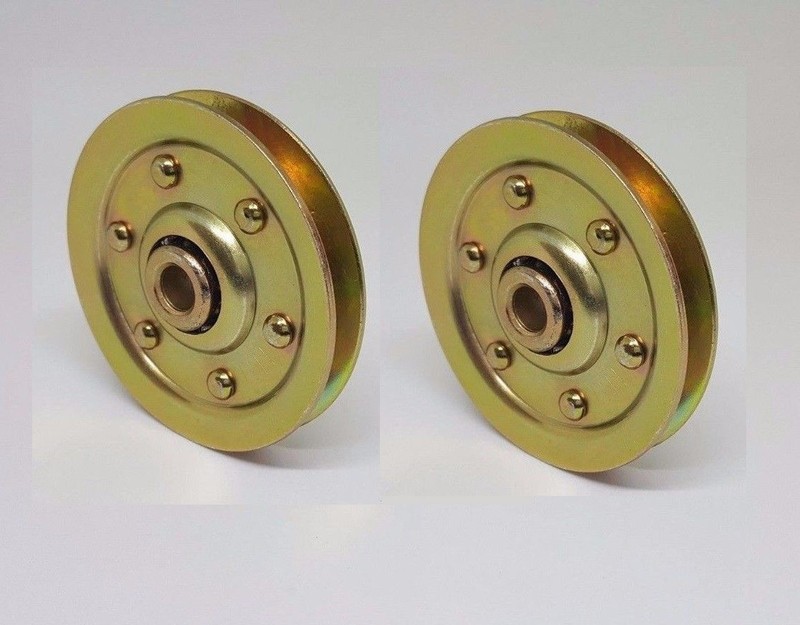 Genuine Garage Door 3 Inch Heavy Duty Sheave Pulley (200 lb Load) (2 PACK)