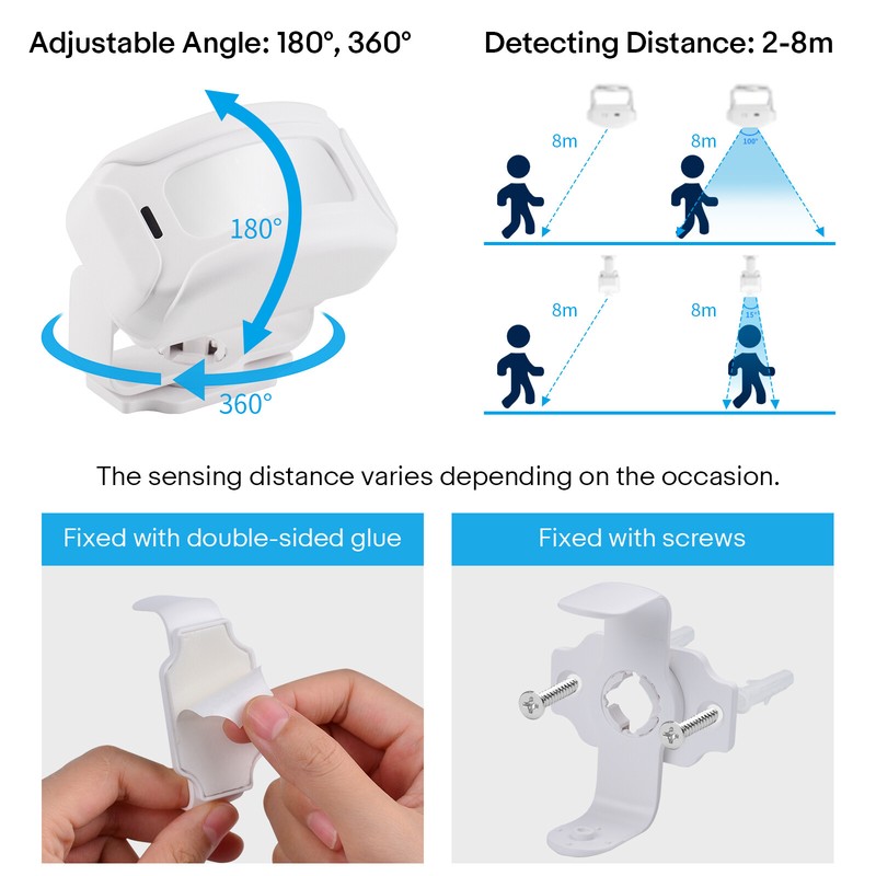 1x Wireless Infrared Motion Sensor Welcome Chime Doorbell Alarm Shop Store Entry gallery