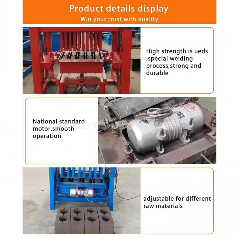 110V Rotation Type Brick Making Machinery Brick Block Moulding Machine gallery