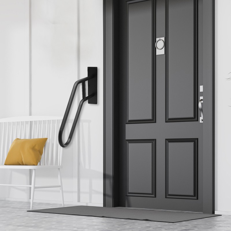 Wall Mounted Hand Rails Non-slip Grab Bars Outdoor Handrails for 1-3 Step Stairs gallery