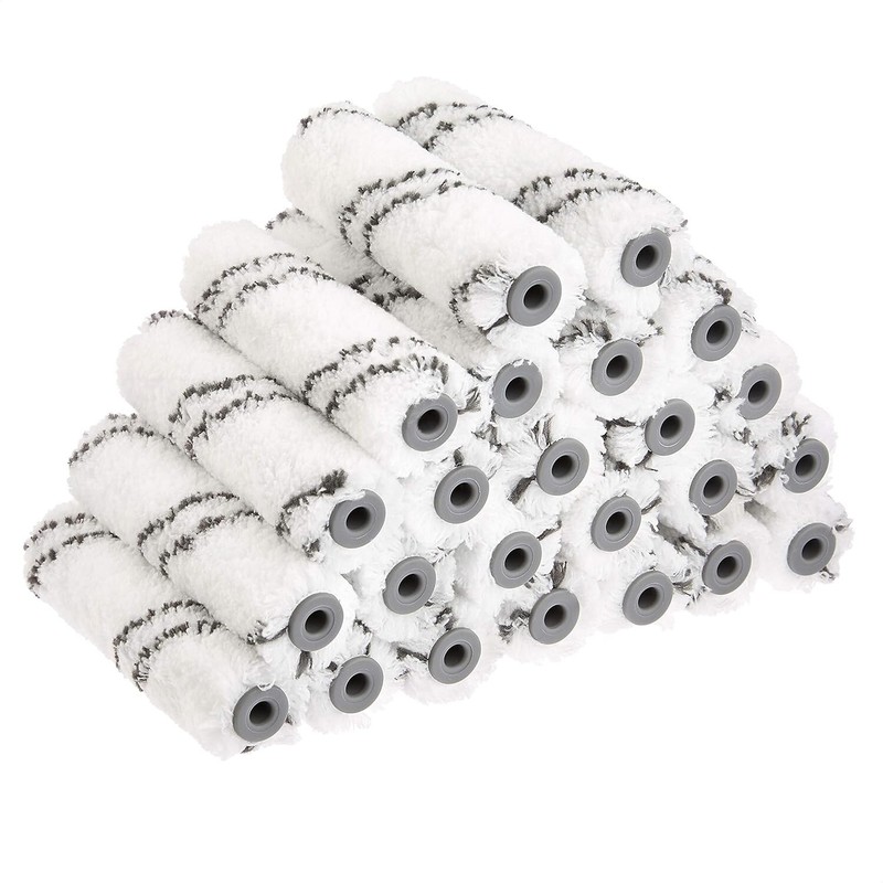 Shed-Resistant 4-Inch Microfiber Roller Covers - 24 Pack for Smooth Surfaces gallery