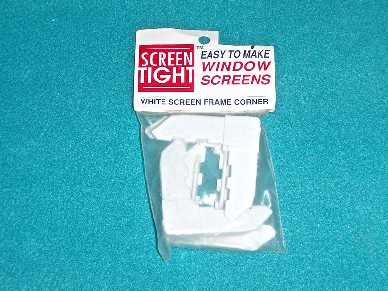 SCREEN TIGHT EASY TO MAKE WINDOW SCREENS SNAP TOGETHER 5/16″ WHITE SCREEN CORNER